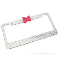 Bling bling customized car license cover